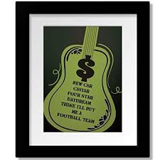 Check spelling or type a new query. Amazon Com Money By Pink Floyd Song Inspired Lyric Wall Artwork Classic Rock Music Typographic Illustration Artwork Available As Print Poster Framed Art Canvas Or Plaque Handmade