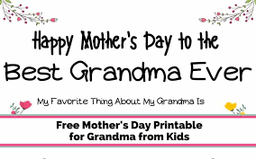 What to get grandma for mother's day? Free Mother S Day Printable For Grandma