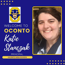 Let's Welcome Mrs. Katie Stanczak as the next Principal of Oconto High  School, starting July 1, 2025!