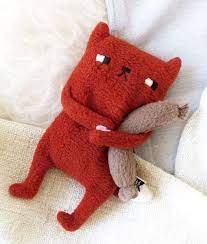 Hot Water Bottle Or Rice Sack Holder Bottle Holder Hot Rice Sack Water Cat Soft Toy Soft Toy Monkey Stuffed Animal
