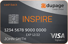 Reward cards are issued by u.s. Visa Inspire Cash Back Signature Credit Card Earn Up To 3 Cash Back Dupage Credit Union