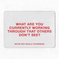 We Re Not Really Strangers On Instagram Vulnerable Sunday Let S Talk In The Comments Getting To Know Someone Journal Writing Prompts Words