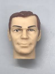 Captain James T Kirk Head part piece Star Trek Mego parts fodder 8" NEW  version