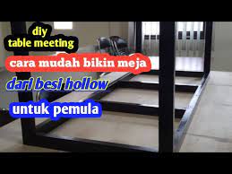 Cara membuat meja lipat dari besi siku. Cara Membuat Meja Dari Besi Hollow Meja Besi Hollow Diy Table Youtube