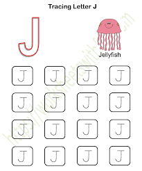 english preschool tracing letter j color worksheet 10