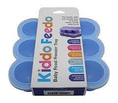 Kiddo Feedo Silicone Baby Food Freezer Tray With Clip On Lid Makes Storing Baby Food Ice Cubes Baby Food Recipes Baby Food Storage Homemade Baby Food Storage