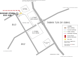 Access to the station is via two pedestrian link bridges connecting the two entrances of the station with neighboring buildings, namely the 1 powerhouse building and the 1 utama shopping centre. Bandar Utama Bus Hub Wikipedia