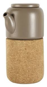 Nomu Teapot Insulating Dark Grey Cork By Enostudio Tea Pots Cork Make Design