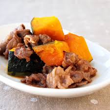 かぼちゃと牛肉の甘辛煮