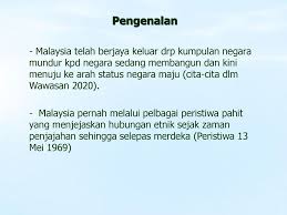 Unit 1 13 hubungan etnik di malaysia takrifan autoriti takrifan harian takrifan yang diberi pihak berkuasa seperti kerajaan dan ahli antropologi takrifan yang diguna pakai cabaran yang paling besar adalah peristiwa 13 mei 1969 yang menjadi konflik etnik yang terburuk dalam sejarah negara. Kuliah 1 Hubungan Etnik Di Malaysia Secara Umum Ppt Download