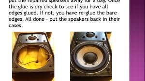 How To Repair Your Blown Speaker - Repair And Re-Use - Youtube