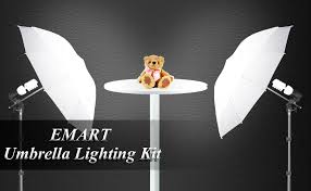 Amazon Com Emart Photography Umbrella Lighting Kit 400w 5500k Photo Portrait Continuous Reflector Lights For Camera Video Studio Shooting Daylight Camera Photo