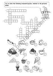 Maybe you would like to learn more about one of these? Food Crossword Puzzle Esl Worksheet By Carla74