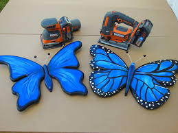 How To Make Wooden Butterfly Wall Art With The Ridgid 18v Octane Jig Saw And Sheet Sander