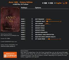 Anno 1602 cheat codes, trainers, patch updates, demos, downloads, cheats trainer, tweaks & game patch fixes are featured on this page. Anno 1404 History Edition Trainer Fling Trainer Pc Game Cheats And Mods