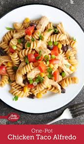 One Pot Chicken Taco Alfredo Recipe Pasta Dinners Easy Chicken Recipes Easy Chicken Casserole Recipes