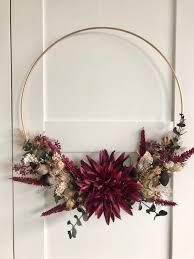 Dekoring Hoop Kunstblumen Trockenblumen Eukalyptus Etsy In 2020 Herbst Dekoration Weihnachten Dekoration Dekoration