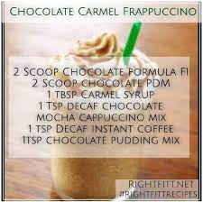 Chocolate Caramel Frappuccino With Herbalife Herbalife Recipes Herbalife Shake Recipes Chocolate Herbalife Shakes
