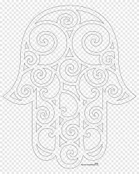Fuzzy's advanced adult coloring pages include simple and complex flower, animal, and pattern coloring book designs for your doodling pleasure oh, how i love to color! Hamsa Coloring Book Drawing Mandala Hand London Eye Angle White Png Pngegg