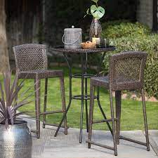 Warm fruitwood finished 3 piece pub table set. Bar Height Bistro Set You Ll Love In 2021 Visualhunt