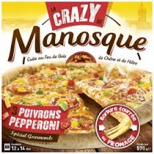 Pizza Crazy Pepperoni Cuite Au Feu De Bois Surgelee La Pizza De Manosque La Pizza De 570g A Prix Carrefour Feu De Bois Pizza Cuite