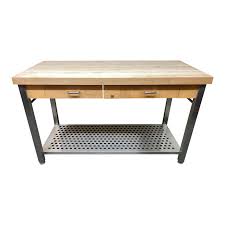 Stainless steel base and shelf. John Boos Butcher Block Stainless Steel Island Original Price 2 195 Design Plus Gallery