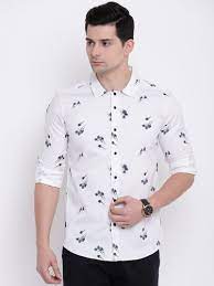 Shop for white shirts at amazon india. Cotton Collar Neck Men White Floral Printed Casual Shirt Rs 1359 Piece Id 21147215333