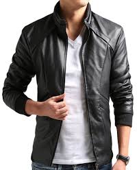 Zshow Men S Casual Leisure Pu Faux Leather Jacket At Amazon Men S Clothing Store Casual Leather Jacket Leather Jacket Men Casual