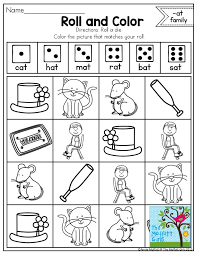 Roll And Color With Cvc Word Families A Great Way To Help Emergent Readers Learn How To Decode Cvc Words So Fun Cvc Words Cvc Word Families Word Families