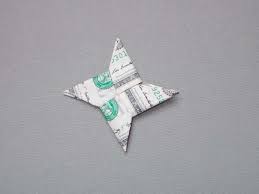 These origami stars aren't hard, but there are a few steps that are difficult to decipher with still images alone, so i've made a video of how to make the stars. Make A Dollar Bill Origami Ninja Star