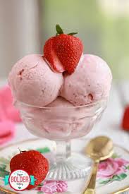 After 15 minutes, take your container out of the freezer. Homemade Strawberry Ice Cream Recipe Gemma S Bigger Bolder Baking Recipe Homemade Strawberry Ice Cream Strawberry Ice Cream Recipe Frozen Yogurt Recipes