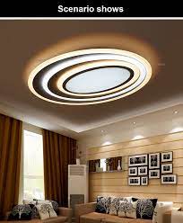 postmodernen acryl kunst well led deckenleuchte wohnzimmer schlafzimmer studie oval ultradunne dimmen de deckenleuchte wohnzimmer led deckenleuchte deckenlampe
