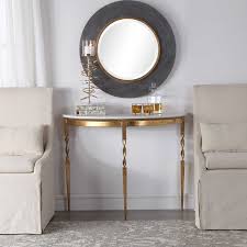 We've got a wide selection of sleek contemporary tables that are perfect. Uttermost Imelda Demilune Console Table 24881 Furniture Lightning Interior Decor Online Store Ontario