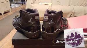 Blacked Out Legend Blue 11 S How To Paint Patent Leather Youtube