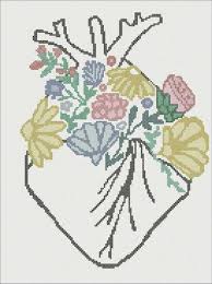 Go cross stitch crazy with our huge selection of free cross stitch patterns! Cross Stitch Flower Heart Pattern