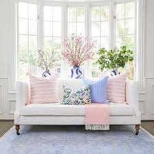 The texture is very smooth and soft enough to lean into 18. Blue Sofa Pink Throw Design Ideas