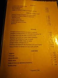 Menu Picture Of Va Mo La Bologna Tripadvisor