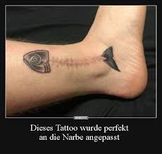 Dieses Tattoo Wurde Perfekt An Die Narbe Angepasst Lustige Bilder Spruche Witze Echt Lustig Lustige Bilder Tattoos Fur Kinder Lustige Tattoos