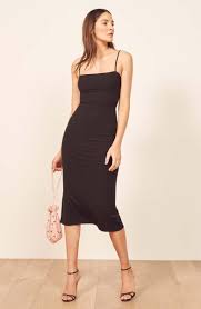 Reformation Haley Midi Dress Alternate Color Black Nordstrom Dresses Dresses Reformation Dress