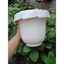 Here i have beautiful five ideas to hang plants indoors to make them look pretty and save floor space. 3 Pcs Large Elegant White And Pink Pots For Plants Garden Shopee Philippines