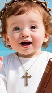 Let's pray for the month of July #jesus #cutebaby #lucky