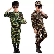 Special Forces Kids Clothing Army Military Scouting Uniform Set Camouflage Coat Pants Hat Training Performance Costumes 100 180cm
