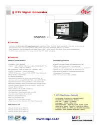 Powerfully smooth dc welding output is ideal for a broad range of stick electrode types. Dtv Signal Generator Dsg500 Www Impi Co Kr
