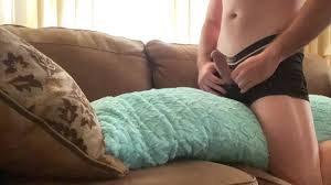 Hot Stud Fucking His Body Pillow Until He Can’t Take it Anymore