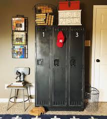 Old Lockers Are Perfect In A Boys Room Decoratingkidsroomsboysapartmenttherapy Boys Room Diy Boy S Room Boy Room