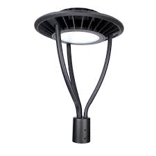 J H Led Post Top 80 Watt Black Integrated Led Pole Light Jh Apl80w 27r The Home Depot