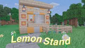 See more ideas about minecraft, minecraft . Minecraft Speed Build Aesthetic Lemon Stand Youtube