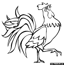 Of course, rooster is a farm animal! Year Of The Rooster Coloring Pages Coloring Home