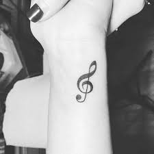The treble clef tattoo is a great choice for a small tattoo because it is a very versatile letter that can convey many different meanings. Treble Clef Tattoo On The Wrist