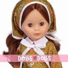 FAMOSA NANCY PUPPE Vintage 70er Jahre Spanish Spain Doll Clown braune Augen  EUR 23,20